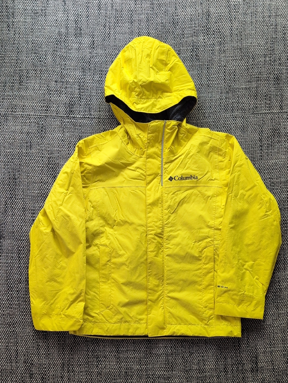 Columbia Kids Yellow Hooded Raincoat